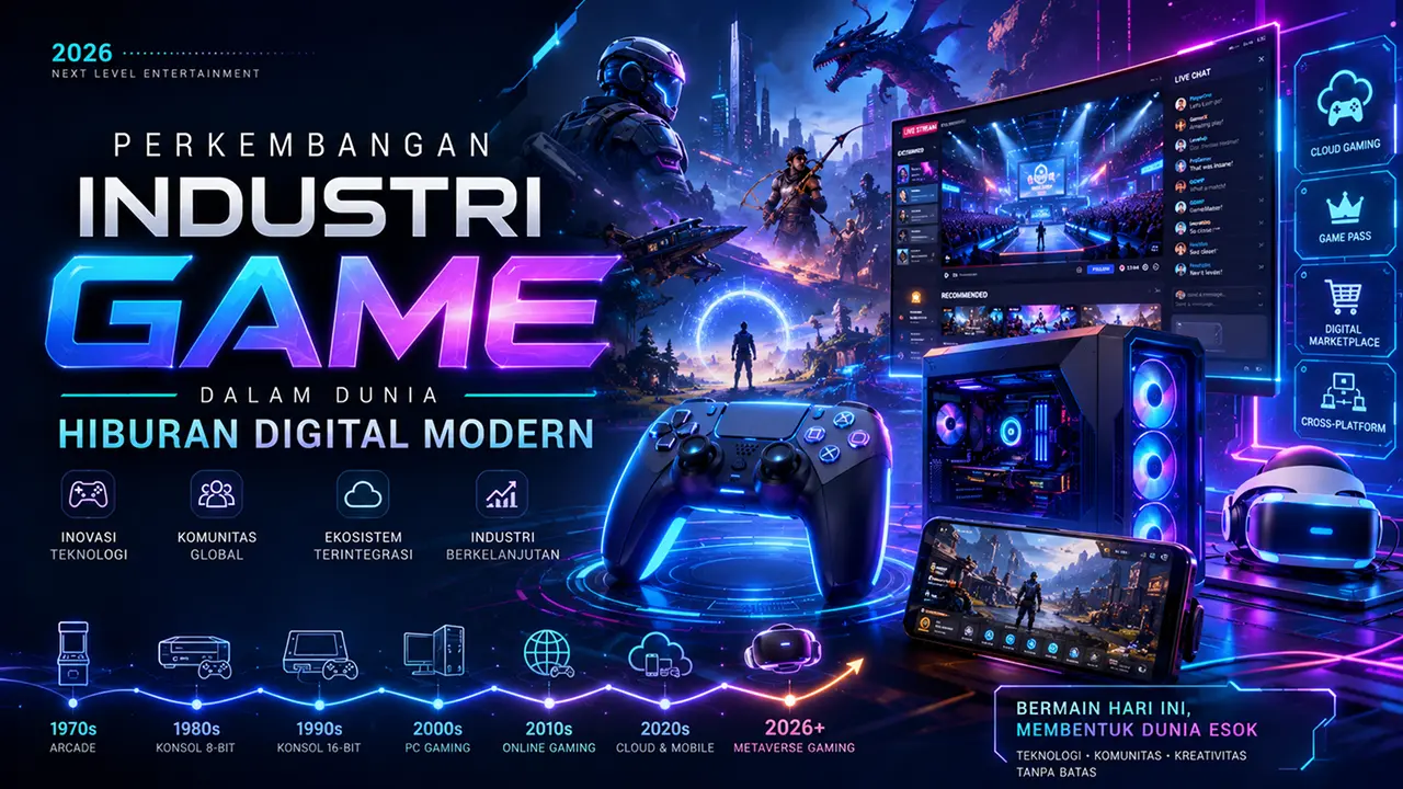 Perkembangan Industri Game dalam Dunia Hiburan Digital Modern | Gamingfundamental industri game